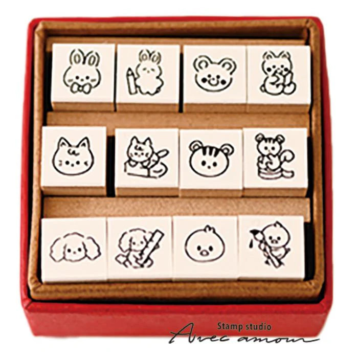 Stamp Studio Avec Amour Petit Stamp - Animals