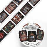 Hand-Painted by Shelley Couvillion | 2025

Add a touch of vintage charm and literary elegance to your stationery collection with this beautifully hand-painted washi tape. Featuring intricate illustrations of cozy, stacked bookshelves, this tape perfectly captures the essence of witchy dark academia. Each delicate brushstroke was created by artist Shelley Couvillion in 2025, making this a unique and timeless piece for your journaling or crafting projects and perfect for that bookish goth in your life.

Measu