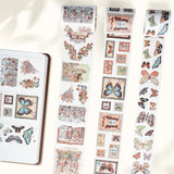 Love butterflies? Obsessed with vintage stamps? This one’s for you. Our Stamped Wings Washi Tape Sticker Set brings together dreamy butterflies, delicate florals, and charming postal vibes — all wrapped up in a washi tape that peels off like stickers! Perfect for decorating letters, journals, planners, or anything else that could use a flutter of whimsy and a sprinkle of nostalgia.

Brand: WT (The Washi Tape Shop)
3 piece washi sticker set
Width: 40mm x 1; 50mm x 1; 60mm x 1
Length: 5 meters