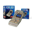 Star Trek fans and collectors will love this one-of-a-kind, mini-size collectible tricorder with light and sound.

The tricorder is a multifunction handheld device used for sensor scanning and data analysis.

Kit includes:
• Light-up tricorder with sound
• 48-page book on the history of tricorders and full-color photos