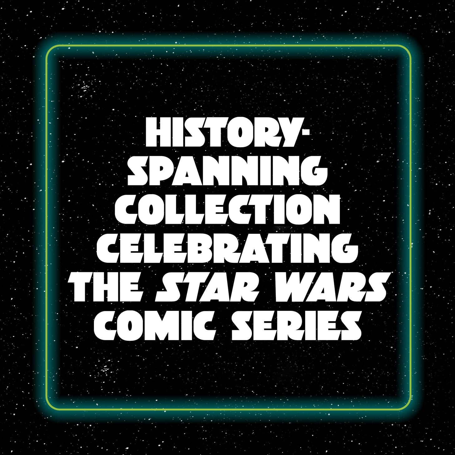 From the early adaptation of Star Wars: A New Hope in the 1970s through comics of the 1980s, 1990s, and 2000s, to the thrilling new adventures and characters of today, this box set of 100 collectible postcards showcases the best comic book covers to celebrate a galaxy far, far away . . .

 The Star Wars comic series has been one of the most popular comics since its first issue debuted in 1977. Beloved by fans for its supplemental storytelling and galaxy-building, the series has introduced numerous character