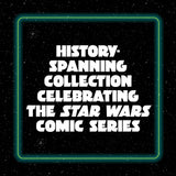 From the early adaptation of Star Wars: A New Hope in the 1970s through comics of the 1980s, 1990s, and 2000s, to the thrilling new adventures and characters of today, this box set of 100 collectible postcards showcases the best comic book covers to celebrate a galaxy far, far away . . .

 The Star Wars comic series has been one of the most popular comics since its first issue debuted in 1977. Beloved by fans for its supplemental storytelling and galaxy-building, the series has introduced numerous character
