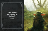 Hold the thrilling adventures of Grogu and Din Djarin in the palm of your hand, with this tiny book celebrating fan-favorite scenes from Star Wars: The Mandalorian. Loaded with imagery of the most mysterious and lovable alien in the galaxy, and quotes from all of his unlikely allies, Star Wars: The Tiny Book of Grogu will be the perfect gift for any Star Wars fan. 

BELOVED MOMENTS IN THE PALM OF YOUR HAND: With its 1.34” x 1.73” size, this tiny book packs a galaxy’s worth of adventure into a pocket-sized f