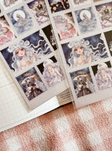 Cherry Rabbit Starry Night II Sticker Sheet