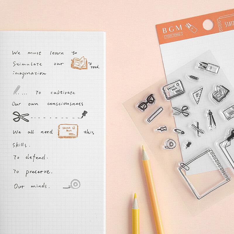 Stationery BGM Clear Stamp