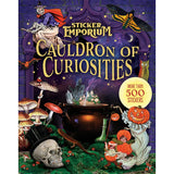 Sticker Emporium Cauldron of Curiosities Sticker Book Sticker book cover titled 'Cauldron of Curiosities' with Halloween-themed illustrations.