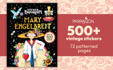 Unleash your creativity as you recreate beloved art and quotes from the Mary Engelbreit collection. This adult book book isn't just about stickers—it's a meditative experience that offers relaxation, focus, and creative stimulation. This sticker book contains more than 500 stickers with beautiful images from Mary Engelbreit's expansive career. It also includes 32 sheets of wood-free matte stickers, excellent for scrapbooking and using on any paper craft activity, as well as 72 pages of colorful patterned pa