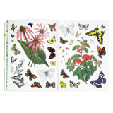Sticker Emporium: Woodlandia Sticker Book Sticker book with floral and butterfly designs on a white background