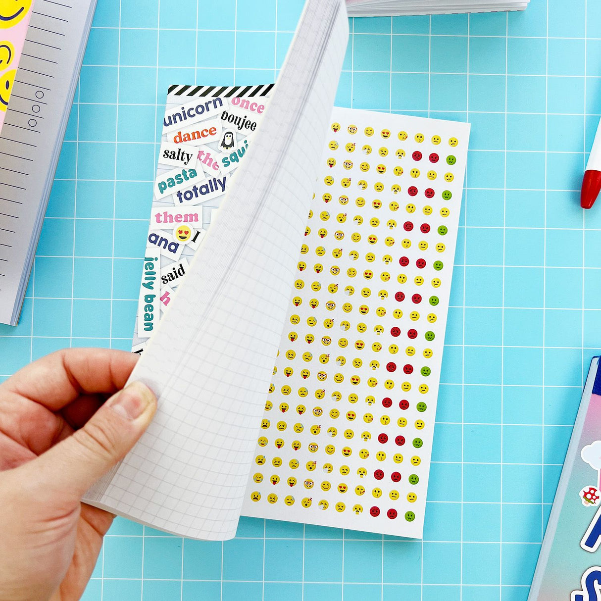 Stay on-trend with your poetry! This Sticker Poetry Book features over 4,000 stickers with all the most current and popular words, from hangry to boba letting you craft super fun, modern poetry. Whether you're feeling salty or channeling your inner mermaid, these trendy words will keep your creations fresh, colorful, and fun!