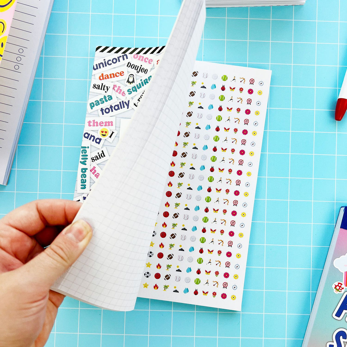 Stay on-trend with your poetry! This Sticker Poetry Book features over 4,000 stickers with all the most current and popular words, from hangry to boba letting you craft super fun, modern poetry. Whether you're feeling salty or channeling your inner mermaid, these trendy words will keep your creations fresh, colorful, and fun!