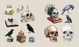 Whether you’re an artist, a decorator, or a sticker collector, Sticker Studio: Dark Academia is a gorgeous book that will spark your imagination with more than 400 atmospheric, full-color stickers. This gallery of high-quality sticker art and bookish quotes captures the essence of dimly illuminated libraries, candlelit corridors, and ivy-draped halls.