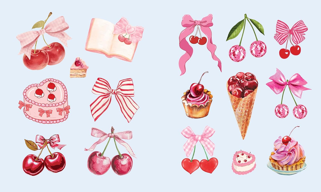 Whether you’re an artist, a decorator, or a sticker collector, Sticker Studio: Romantica will inspire your creativity with more than 650 gorgeous, full-color stickers. This gallery of high-quality sticker art and dreamy quotes celebrates coquette style, softness, and girlhood in gorgeous color. Indulge your imagination in page after page of delicate flowers, adorable bows, elegant cocktails, delectable treats, sweet cherries, Parisian fashion, and so much more with this romantic collection of whimsical