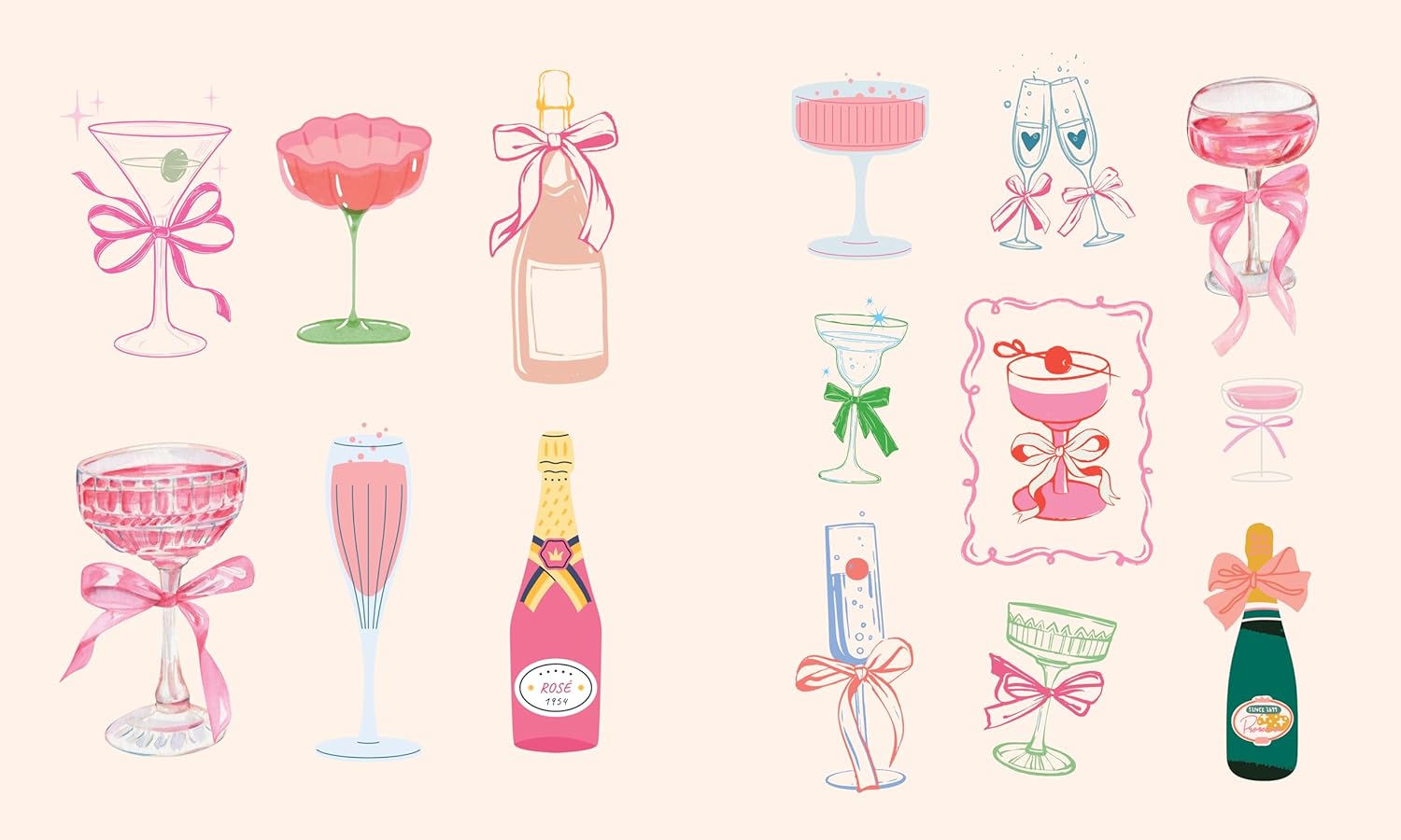 Whether you’re an artist, a decorator, or a sticker collector, Sticker Studio: Romantica will inspire your creativity with more than 650 gorgeous, full-color stickers. This gallery of high-quality sticker art and dreamy quotes celebrates coquette style, softness, and girlhood in gorgeous color. Indulge your imagination in page after page of delicate flowers, adorable bows, elegant cocktails, delectable treats, sweet cherries, Parisian fashion, and so much more with this romantic collection of whimsical