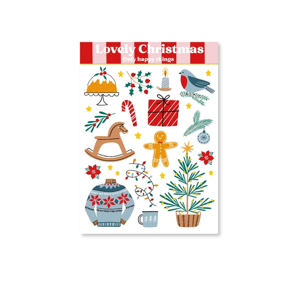 Lovely Christmas Sticker Sheet A6