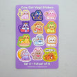 StickyRiceCo - Cute Cat Volume 2 Sticker Sheet

A highly requested item is here! All cat stickers in volumes 1-3 are now available in sticker sheet form! These 4x6 inch matte sticker sheets are waterproof, dishwasher safe, and extremely durable. Each sheet has 12 unique cat stickers! Perfect for cat lovers.

Product Details:

• Size: 4 x 6 inches
• Stickers: 12 kiss cut stickers per sheet
• Material: Matte vinyl
• Features: Waterproof, dishwasher safe, fade and scratch resistant
• Edges: Rounded edges for s