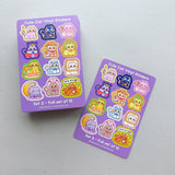 StickyRiceCo - Cute Cat Volume 2 Sticker Sheet

A highly requested item is here! All cat stickers in volumes 1-3 are now available in sticker sheet form! These 4x6 inch matte sticker sheets are waterproof, dishwasher safe, and extremely durable. Each sheet has 12 unique cat stickers! Perfect for cat lovers.

Product Details:

• Size: 4 x 6 inches
• Stickers: 12 kiss cut stickers per sheet
• Material: Matte vinyl
• Features: Waterproof, dishwasher safe, fade and scratch resistant
• Edges: Rounded edges for s
