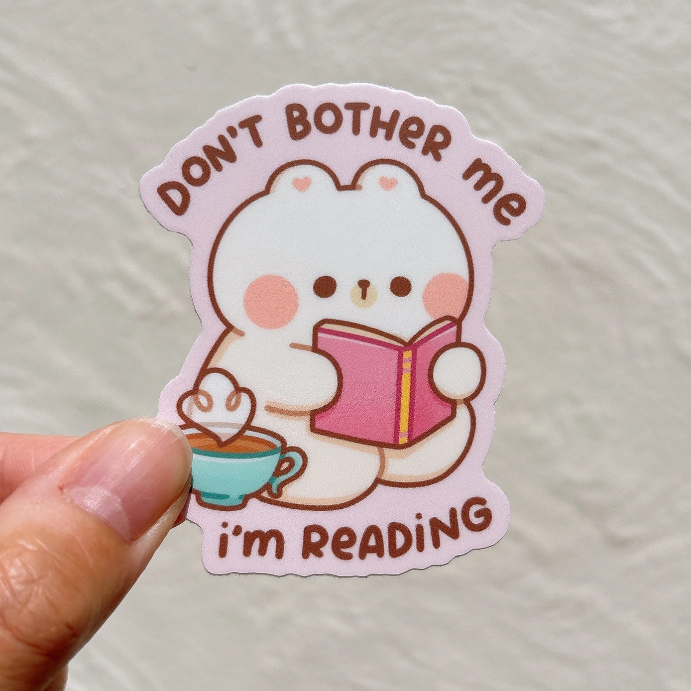 StickyRiceCo Vinyl Sticker - Don't Bother Me I'm Reading