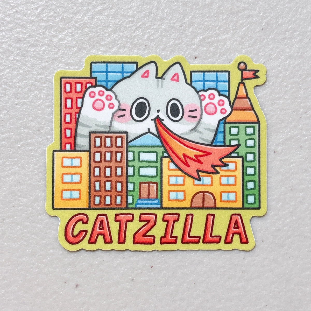 Sticky Rice Co - Catzilla Vinyl Sticker – Little Craft Place