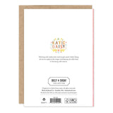 Storybook Enchanted Birthday Card

Inside verse: Wishing you a storybook day!

• Gold foil details
• Illustrated by Katie Daisy
• Pre-priced
• Size: A6, 4.5" x 6.25"
• Paired with a kraft envelope
• Printed in the USA on beautiful FSC-certified 10% post-consumer waste recycled paper.
• Eco-friendly, 100% recyclable
• Plastic-free packaging

About The Artist: Katie Daisy was raised by the birds and warm breezes of small-town Lindenwood, Illinois, brought up among the wildflowers with roots planted deeply in 