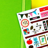 PipStickers are the PERFECT gift for the sticker lover in your life - even if it's you! These unique PVC designs with gold foil accents come on a clear backing and cannot be found anywhere else.

Includes one 3" x 7" sheet of Storytime Station PipStickers and includes the Pipsticks manifesto.