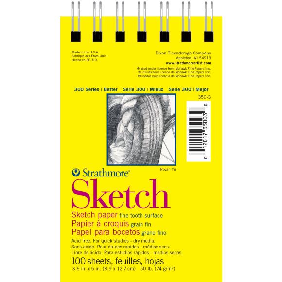 Strathmore 300 Series Sketch Pad 3.5"X5"