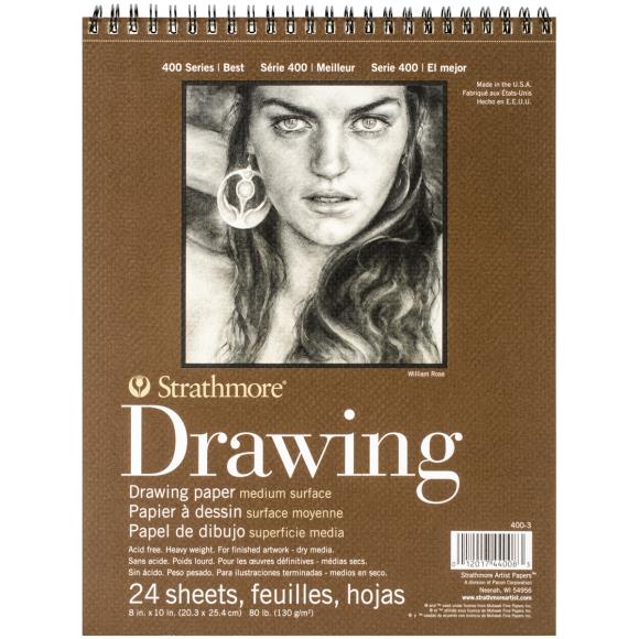 Strathmore Medium Drawing Spiral Paper Pad 8"X10"