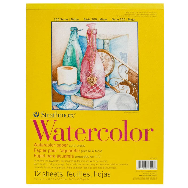 Strathmore Watercolor Paper Pad 9"X12"