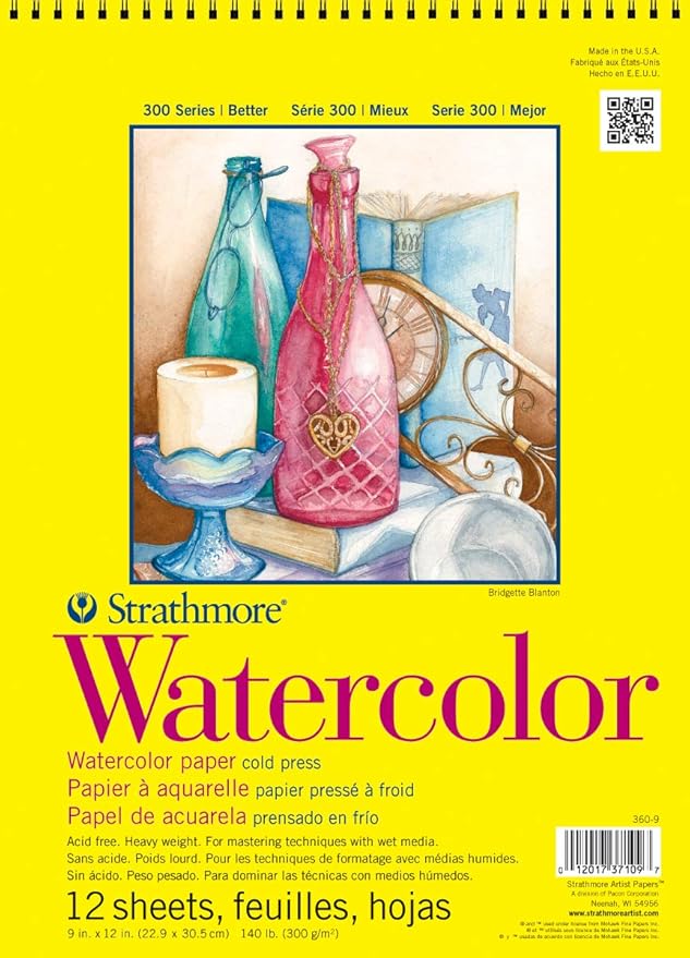 Strathmore Watercolor Spiral Paper Pad 9"X12"