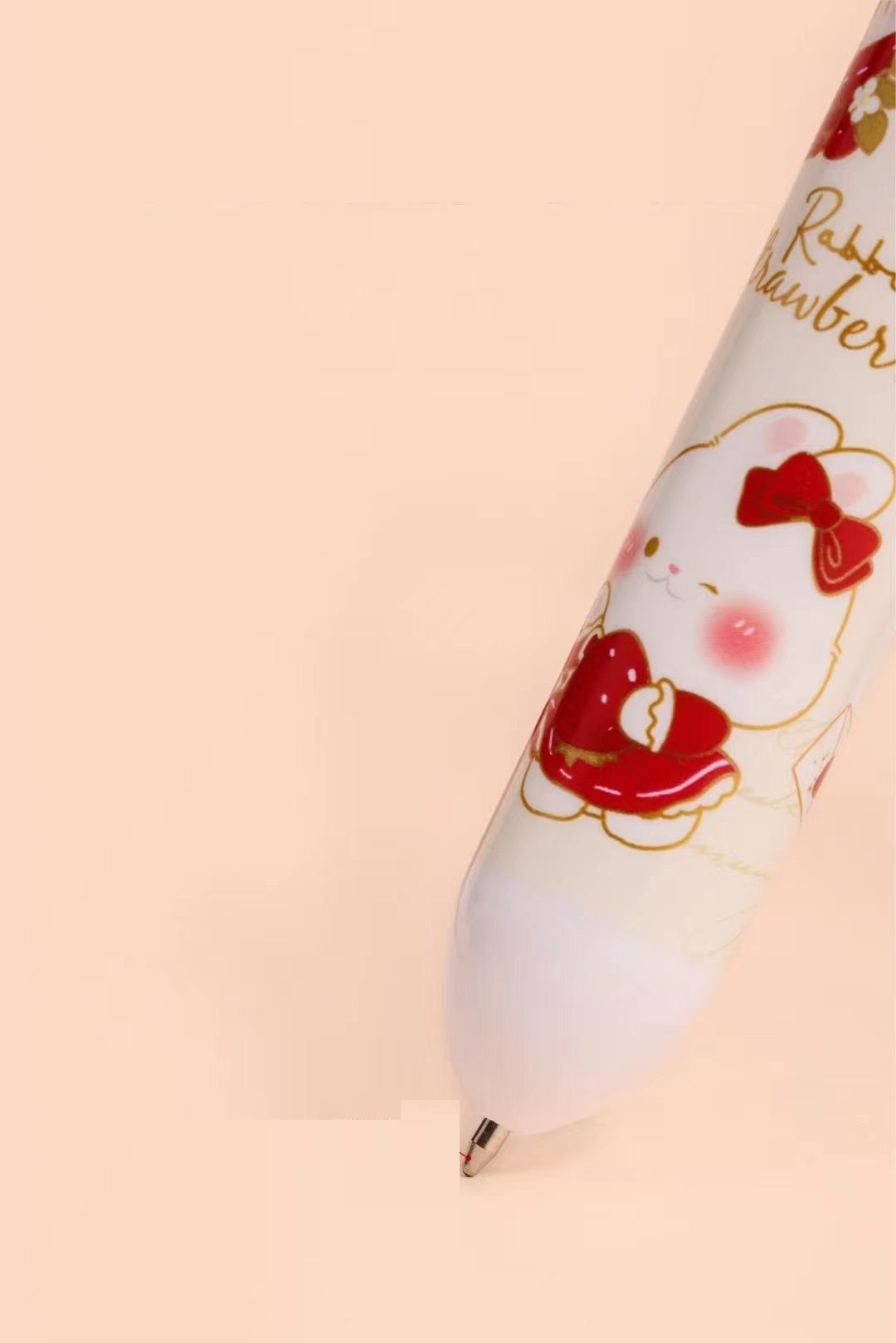 Strawberry Bunny Retractable Ballpoint Pen 0.7mm - 10 Colors