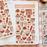 Strawberry Cafe Sticker Sheet No.098