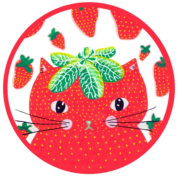 Strawberry Cat Sticker