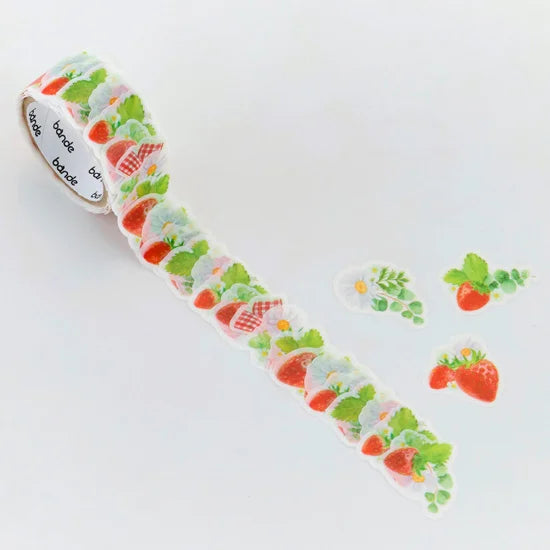 Strawberry Wreath&nbsp;Masking Roll Sticker Bande Washi Tape
