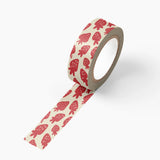 Add a sweet touch to your crafts with our Strawberry Washi Tape! Featuring a delightful pattern of juicy strawberries, this tape brings a fresh and playful vibe to planners, scrapbooks, and gift wrap. Its gentle adhesive ensures easy repositioning, making it a charming and versatile addition to your DIY projects.

Additional Details:
- 15 mm width
- 10 m length