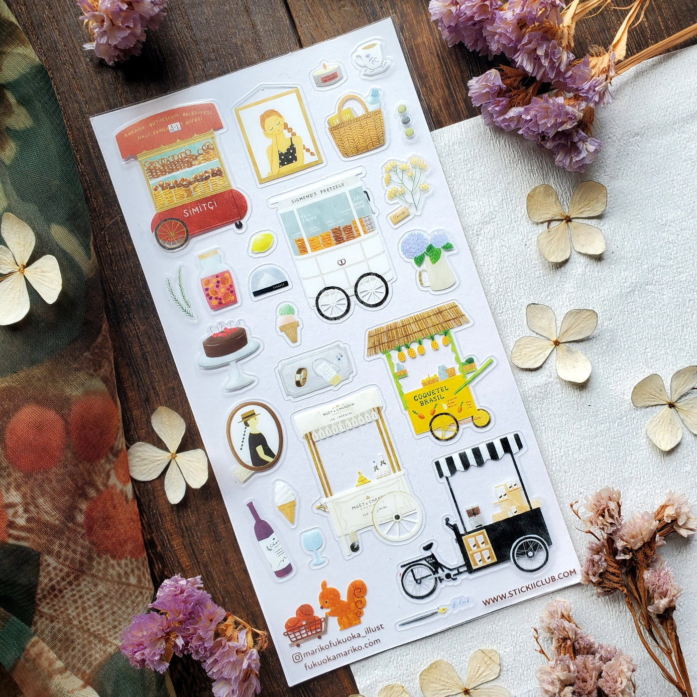 STICKII Street Vendor Delights Sticker Sheet