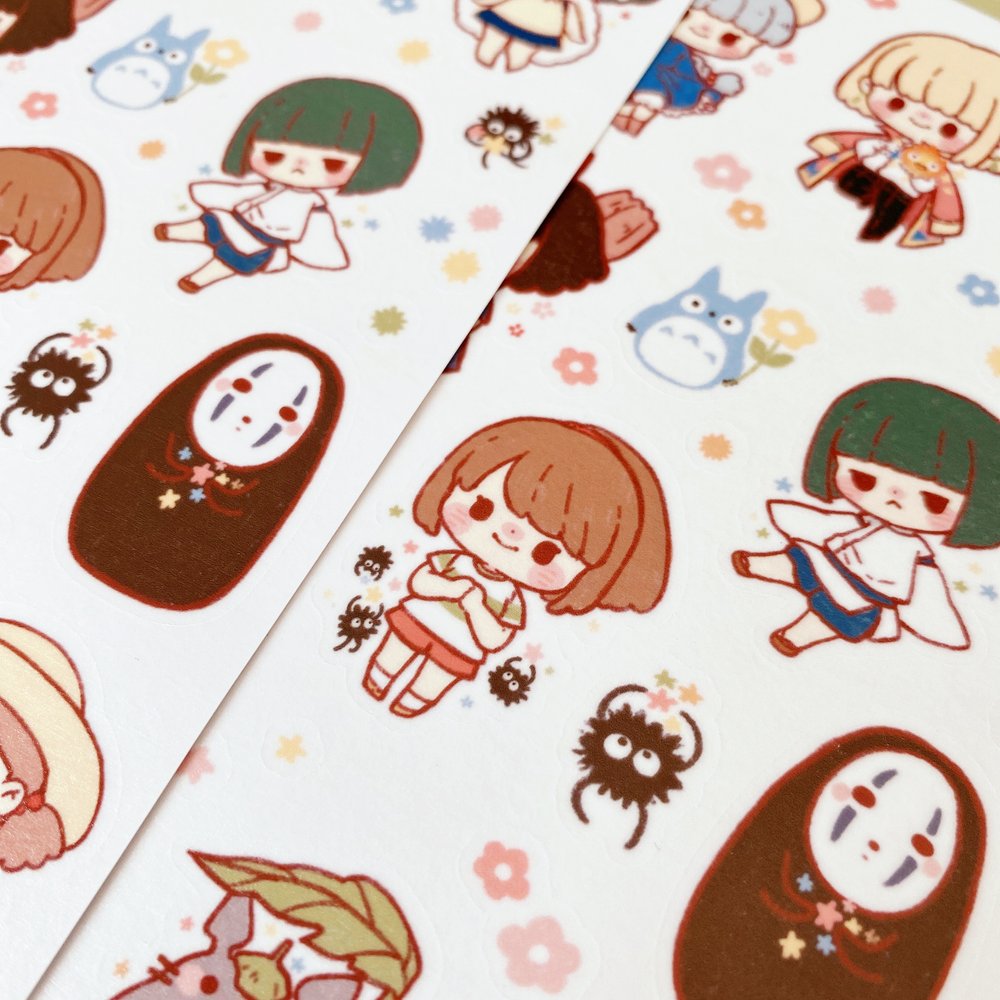 Studio Ghibli Sticker Sheet – Little Craft Place