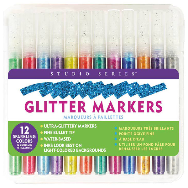 Studio Series Glitter Marker Set (12-piece Set)
