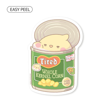 Cute die cut sticker with a premium soft touch. Backing paper is cut for an easy peeling experience.

Dimensions: &nbsp;1.7" x 2.4" ( 4.3cm x 6.1cm)
Material: PP
Waterproof
Quantity: 1 sticker