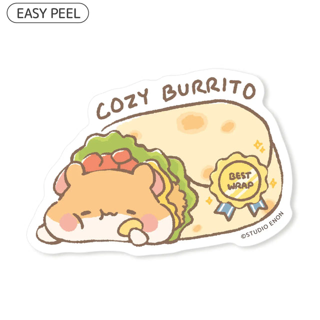 Cute die cut sticker with a premium soft touch. Backing paper is cut for an easy peeling experience.

Dimensions: 2.5" x 1.5" (6.5cm x 4cm)
Material: PP
Waterproof
Quantity: 1 sticker