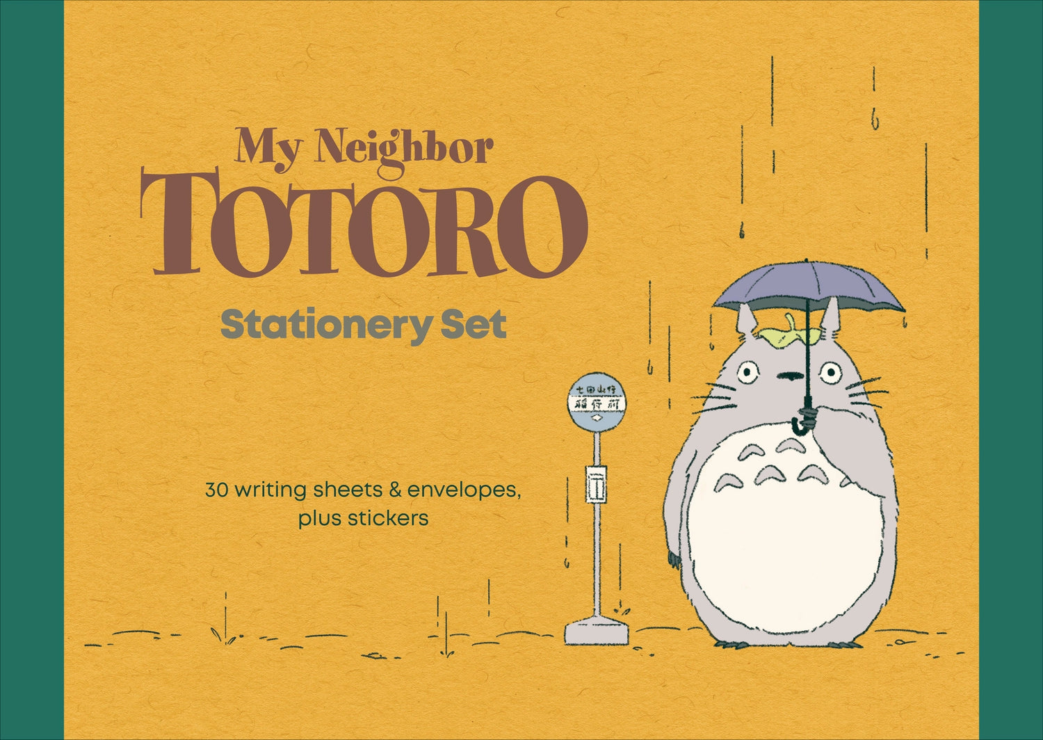 With 30 letter writing sheets (5 each of 6 unique designs) featuring iconic characters and scenes from the film, 30 coordinating envelopes, and two sticker sheets (envelope closures), this set is a lovely way to add a touch of whimsy to your correspondence.

Makes an outstanding gift for My Neighbor Totoro fans and anyone who loves Japanese art, stationery, and pop culture.
