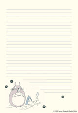 With 30 letter writing sheets (5 each of 6 unique designs) featuring iconic characters and scenes from the film, 30 coordinating envelopes, and two sticker sheets (envelope closures), this set is a lovely way to add a touch of whimsy to your correspondence.

Makes an outstanding gift for My Neighbor Totoro fans and anyone who loves Japanese art, stationery, and pop culture.