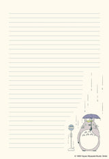 With 30 letter writing sheets (5 each of 6 unique designs) featuring iconic characters and scenes from the film, 30 coordinating envelopes, and two sticker sheets (envelope closures), this set is a lovely way to add a touch of whimsy to your correspondence.

Makes an outstanding gift for My Neighbor Totoro fans and anyone who loves Japanese art, stationery, and pop culture.