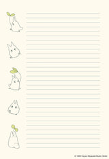 With 30 letter writing sheets (5 each of 6 unique designs) featuring iconic characters and scenes from the film, 30 coordinating envelopes, and two sticker sheets (envelope closures), this set is a lovely way to add a touch of whimsy to your correspondence.

Makes an outstanding gift for My Neighbor Totoro fans and anyone who loves Japanese art, stationery, and pop culture.