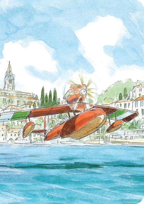 Take to the skies with this handy journal featuring rarely-seen concept art from Porco Rosso, Studio Ghibli's fantasy film about a bounty hunter under a mysterious spellÑand his ace flying adventures.

Complete with full-color artwork on the front and back covers, five interior spreads of concept art, and spot illustrations throughout, this journal is the perfect keepsake for Studio Ghibli fans and animation enthusiasts of all ages.