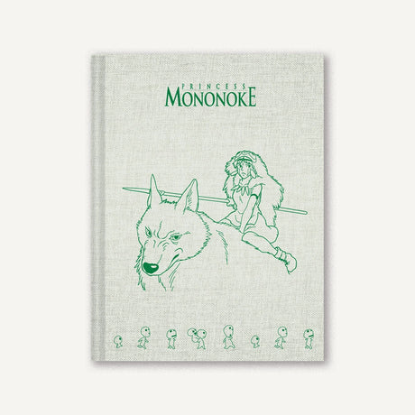 Deluxe hardcover notebook featuring inspiring characters from Studio Ghibli's epic fantasy film Princess Mononoke.

With a cloth-bound, foil-stamped case, lined pages, and lay-flat binding, this notebook invites you to let your imagination run wild! Perfect for writers, notetakers, collectors, and animation fans alike.&nbsp;