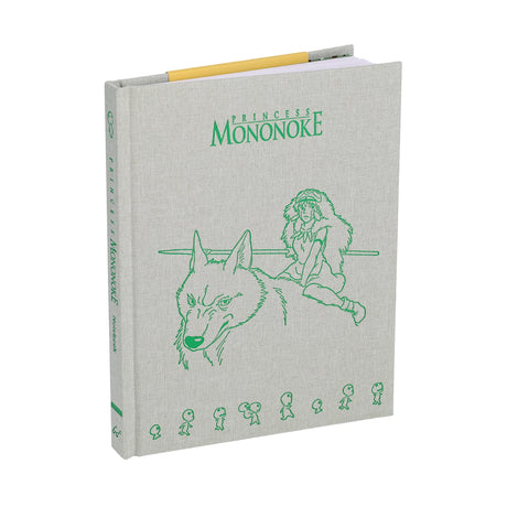 Deluxe hardcover notebook featuring inspiring characters from Studio Ghibli's epic fantasy film Princess Mononoke.

With a cloth-bound, foil-stamped case, lined pages, and lay-flat binding, this notebook invites you to let your imagination run wild! Perfect for writers, notetakers, collectors, and animation fans alike.&nbsp;