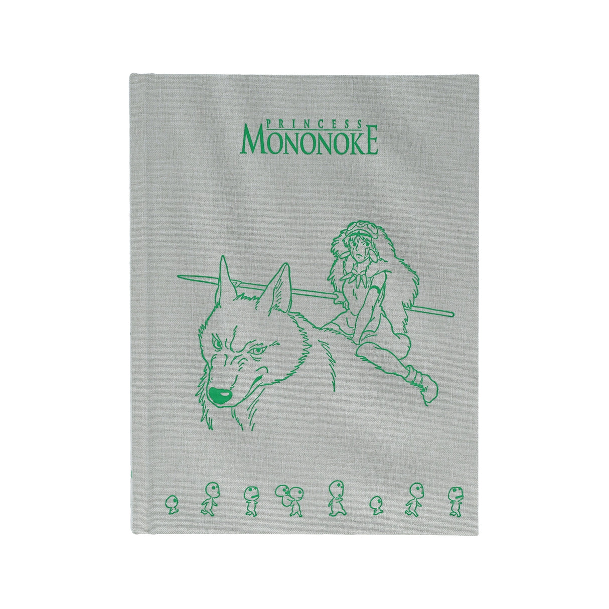 Deluxe hardcover notebook featuring inspiring characters from Studio Ghibli's epic fantasy film Princess Mononoke.

With a cloth-bound, foil-stamped case, lined pages, and lay-flat binding, this notebook invites you to let your imagination run wild! Perfect for writers, notetakers, collectors, and animation fans alike.&nbsp;