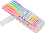 Beautiful pastel highlighters won't smudge or bleed, even through the thinnest of pages! Set of 6 highlighters.

Versatile dual tips. Broad chisel tip for highlighting. Narrow tip for underlining. Uniquely formulated waxy highlighters are bleed- and feather-resistant, even on thin pages in Bibles, magazines, textbooks, and more. Vibrant fluorescent pigment ink.&nbsp;Easy-on-the-eye pastels are perfect for planners, handwritten notes, documents, and so much more!&nbsp;