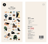 This adorable sheet features curious cats, their daily antics, and the little treasures they discover—perfect for cat lovers and stationery fans alike. Known for their soft colors and playful aesthetic, Suatelier stickers add an instant dose of warmth and whimsy wherever you place them.

• This package includes 1&nbsp;sheet of sticker
• Package measures approx. 8" x 3.5"