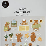 Bring cozy home vibes to your journal, planner, or creative projects with the Ggumi Home sticker sheet from Suatelier. This sheet is filled with warm, playful illustrations inspired by everyday home life. Known for their soft colors and playful aesthetic, Suatelier stickers add an instant dose of warmth and whimsy wherever you place them.

• This package includes 1&nbsp;sheet of sticker
• Package measures approx. 8" x 3.5"