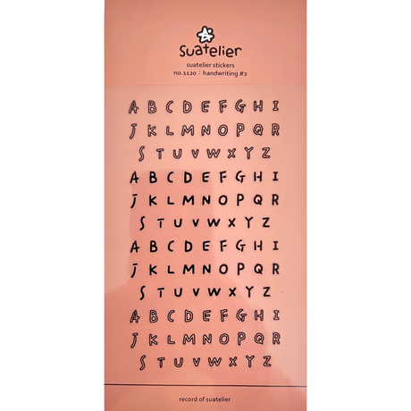 Suatelier Sticker Sheet - Handwriting #2

Add a touch of charm and personality to your journal, planner, or creative projects with the Handwriting #2 sticker sheet from Suatelier. Featuring soft, handwritten‑style lettering in Suatelier’s signature warm aesthetic, this sheet is perfect for adding emphasis, headers, and expressive notes to any layout. Known for their soft colors and playful aesthetic, Suatelier stickers add an instant dose of warmth and whimsy wherever you place them.

Package measures appro